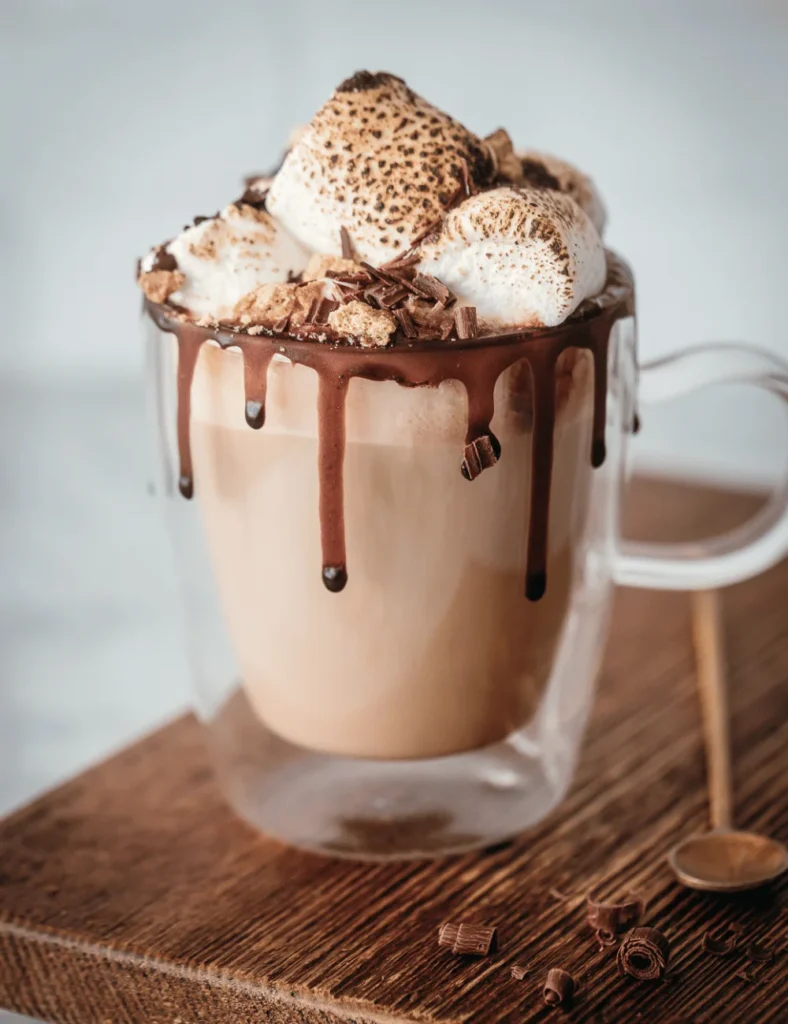 S’mores Latte with Toasted Marshmallows