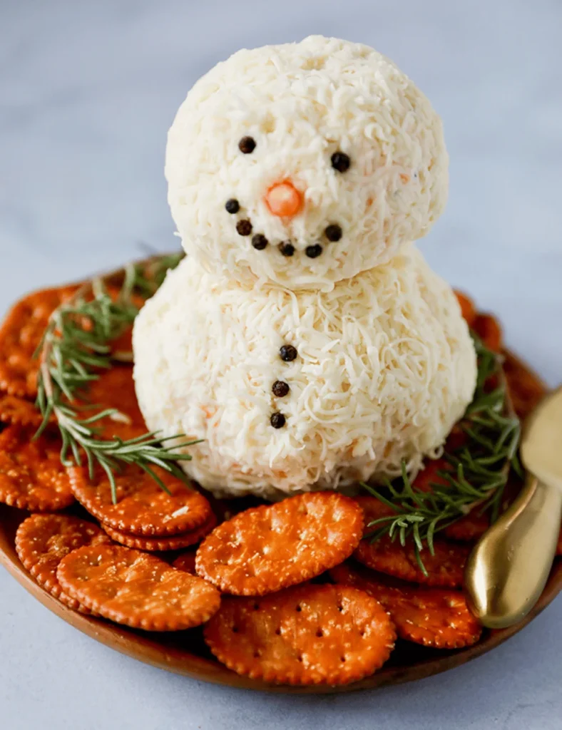 Snowman Cheese Ball