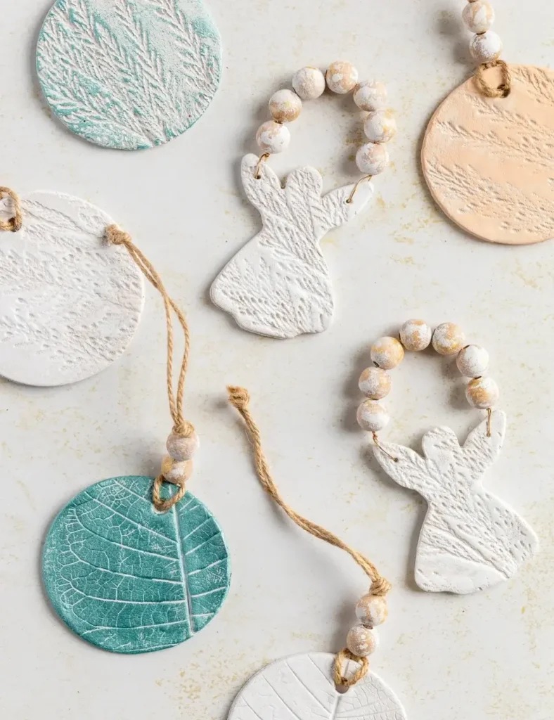 Air Dry Clay Ornaments for Christmas