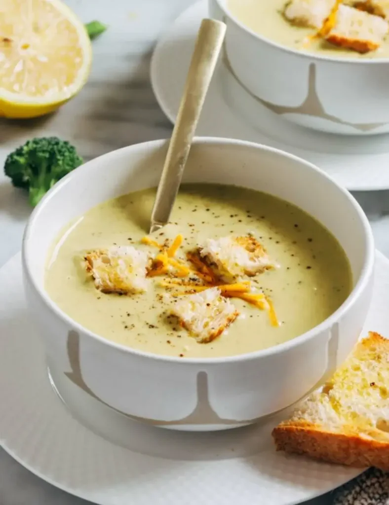 Broccoli White Bean Soup (vegan + high protein)