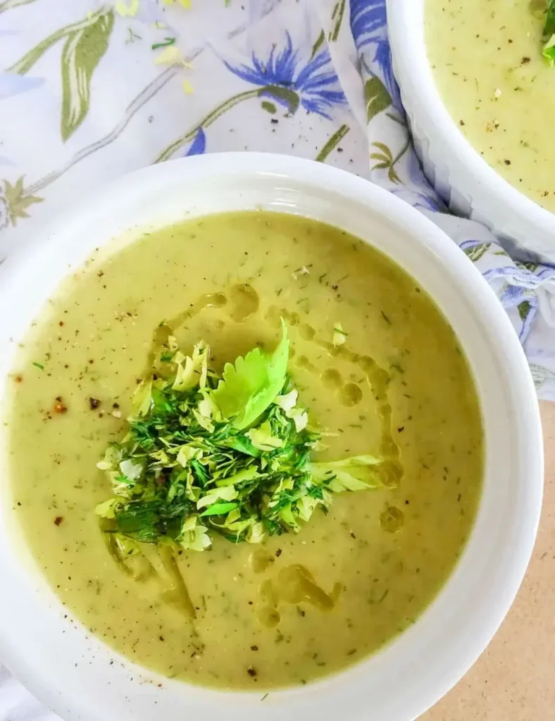 Creamy Celery Soup. Vegan Soup Recipes