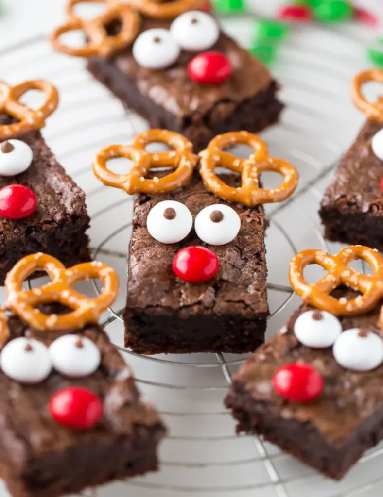 Easy Rudolph Brownies