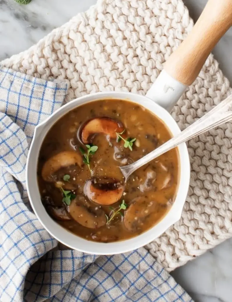 Mushroom Gravy. vegan thanksgiving recipes