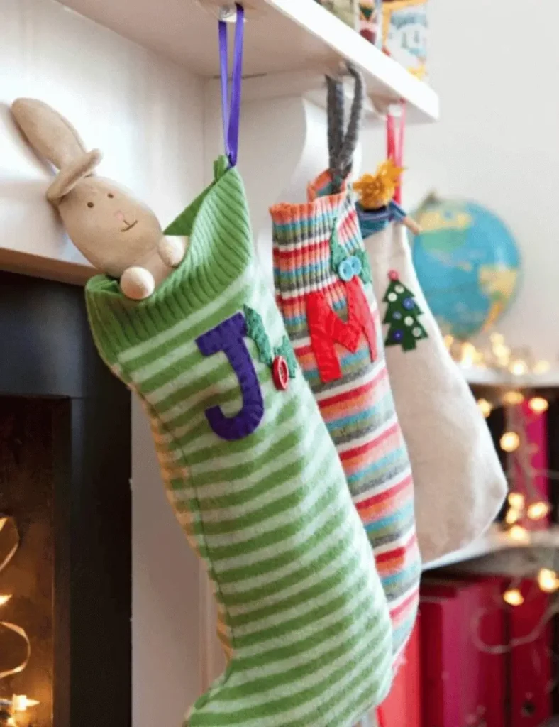 No Knit Knitted Christmas Stocking