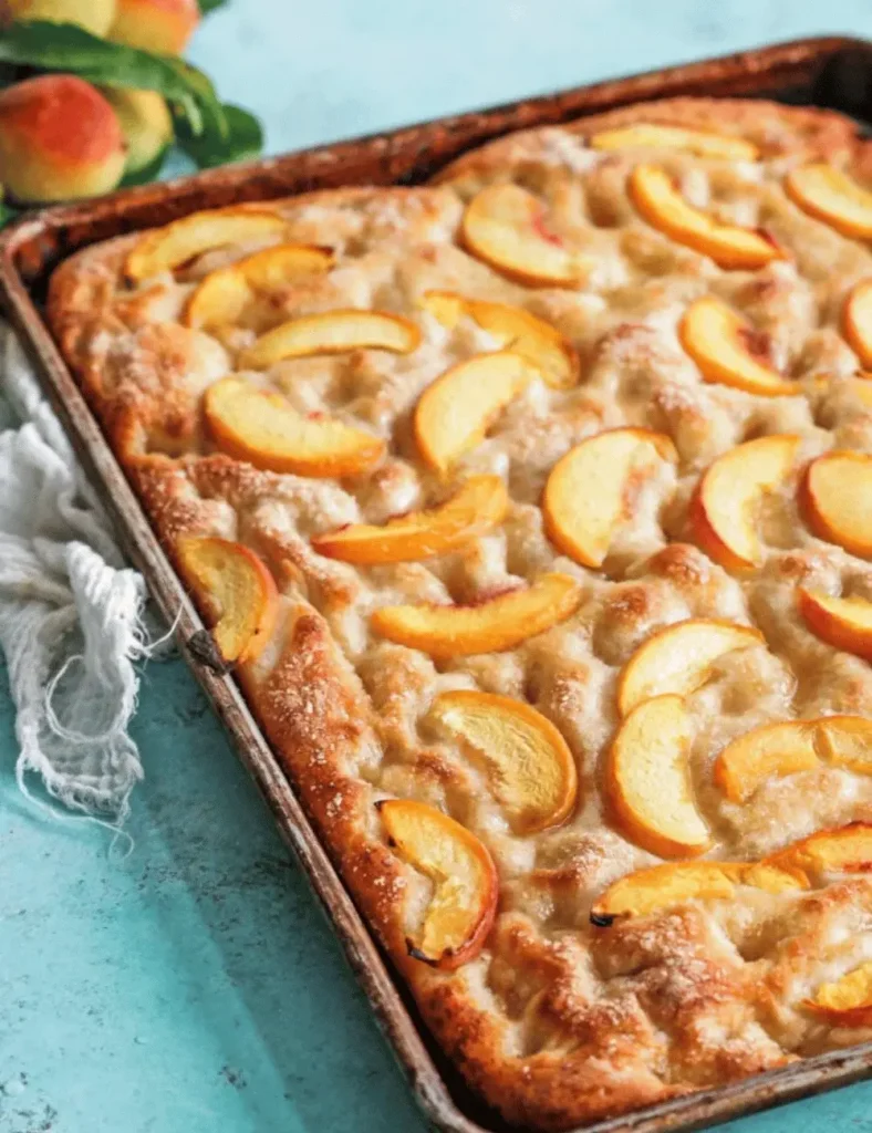 Peach Focaccia Recipe