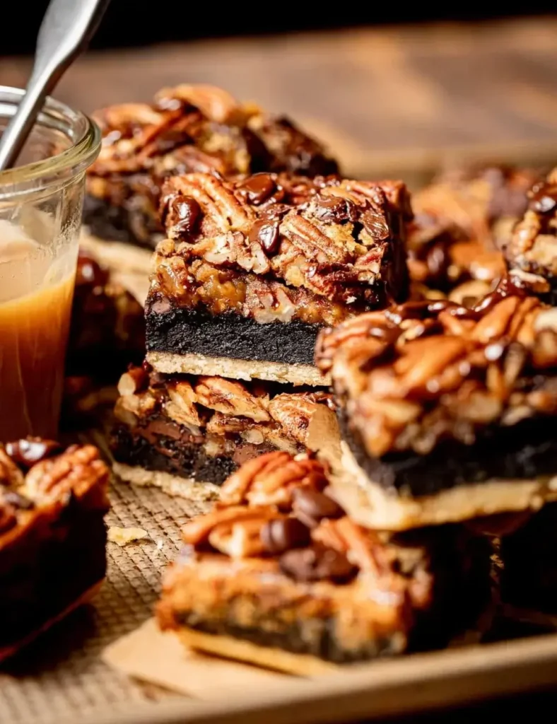 Turtle Pecan Pie Brownies