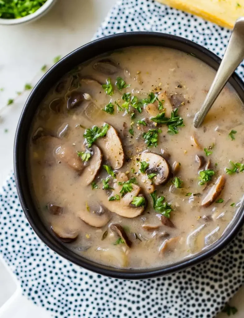 Vegan Mushroom Soup. Vegan Soup Recipes