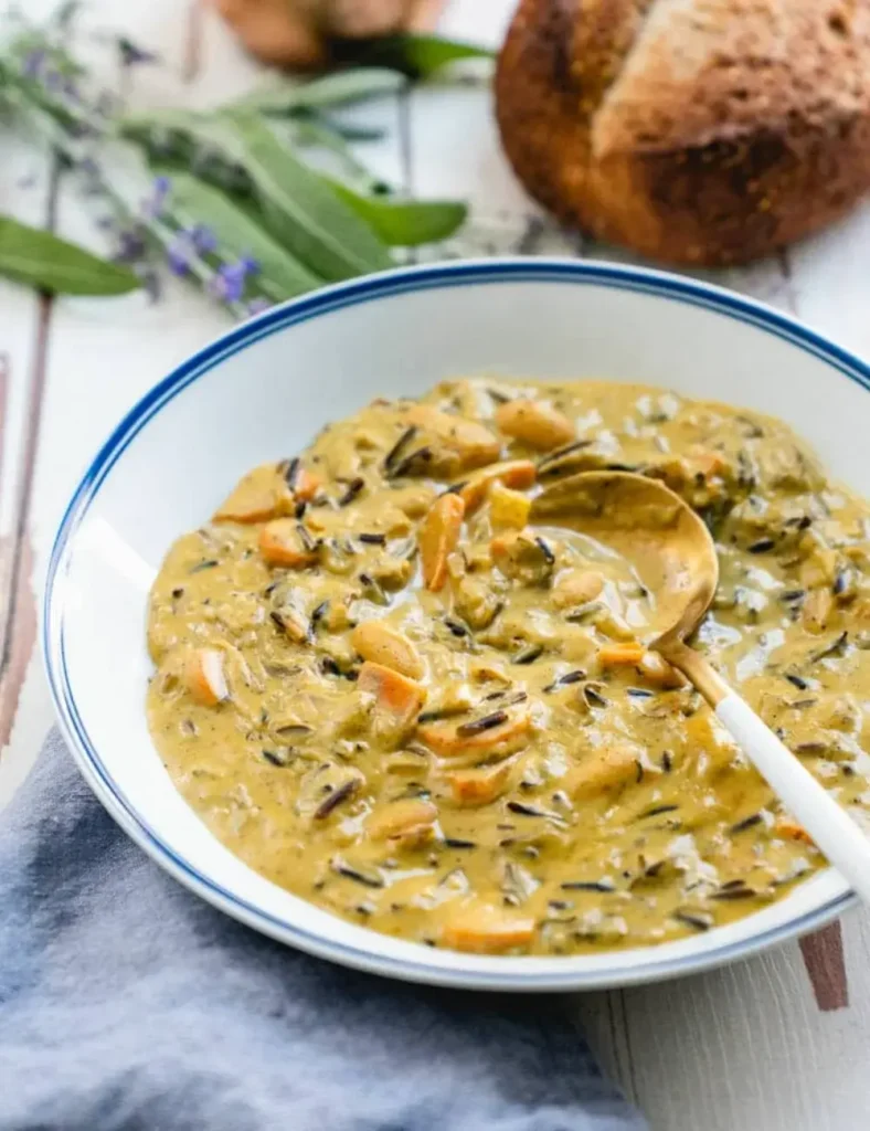 Wild Rice Soup. Vegan Soup Recipes