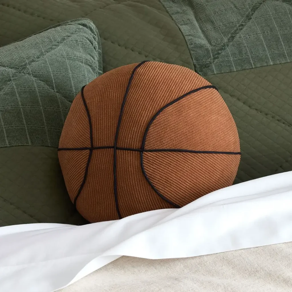 Basketball Shaped Pillow. Gifts For Teen Boys