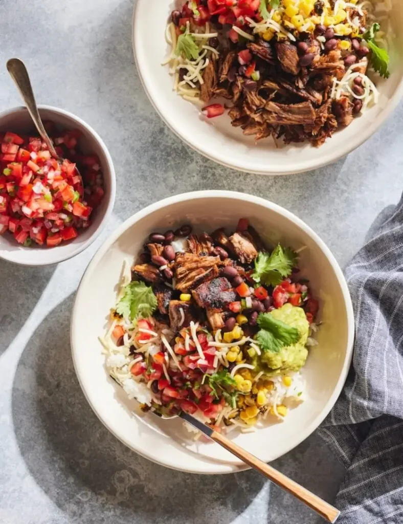 Carnitas Burrito Bowl. Grain Bowl Recipes