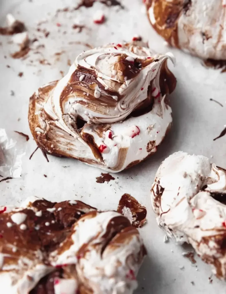 Chocolate Peppermint Meringues