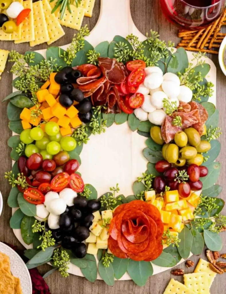 Christmas Wreath Charcuterie Board Ideas