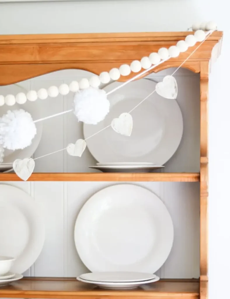 Clay Heart Garland. DIY Valentine's Day Garland Crafts