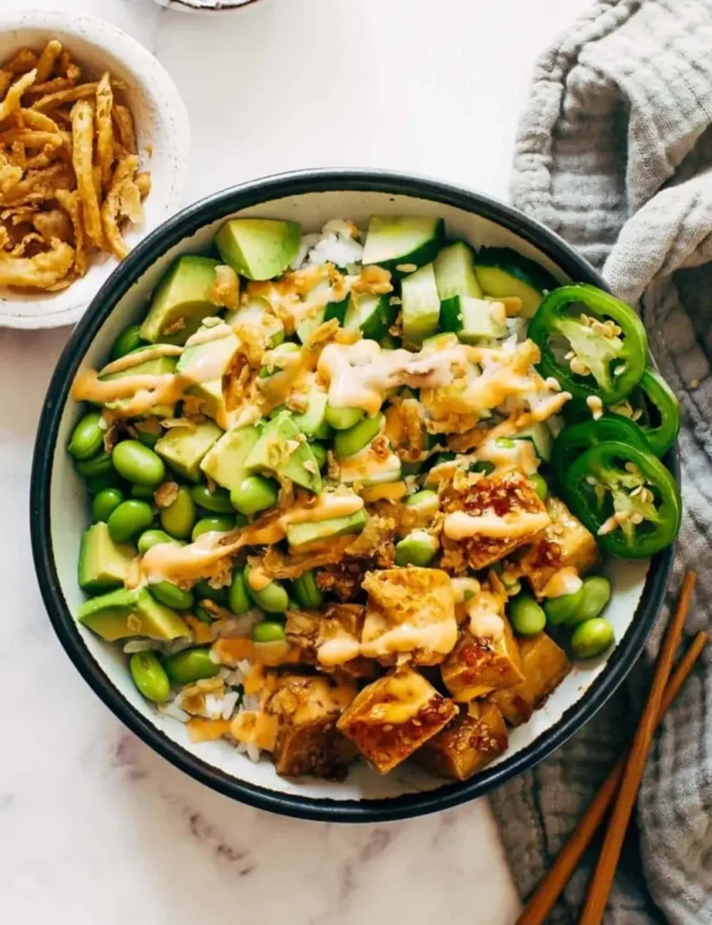 Crunchy Roll Bowls. Grain Bowl Recipes