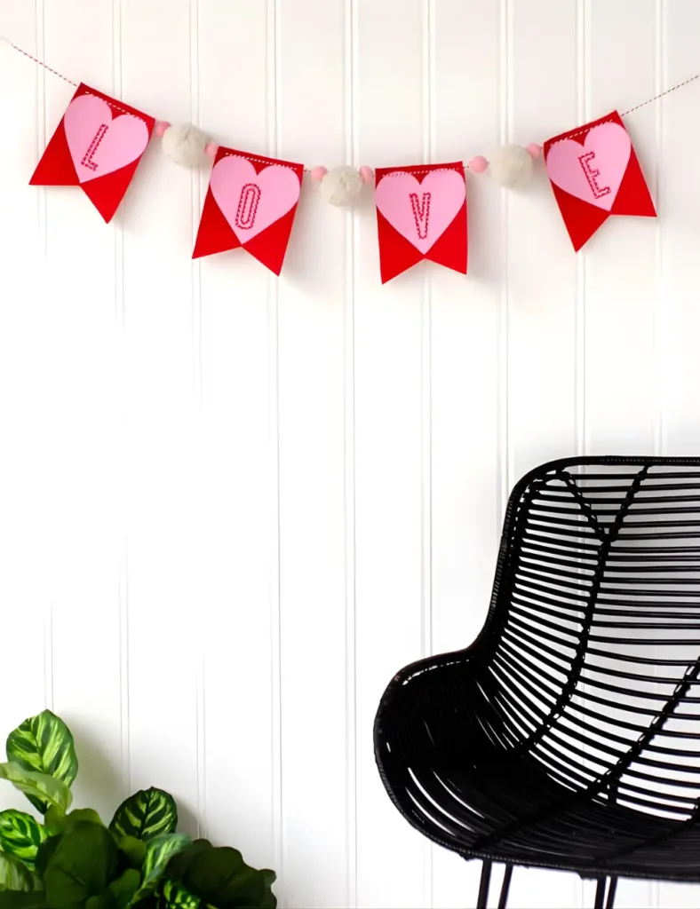 DIY Valentine’s Garland with Cricut