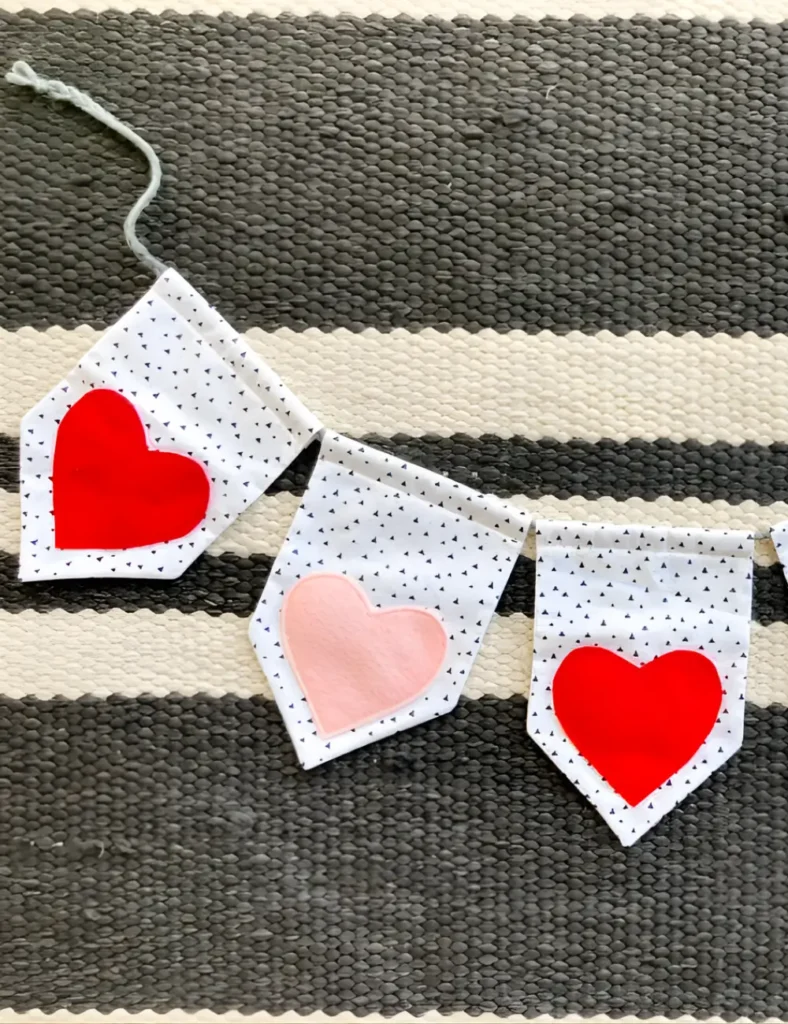 DIY Valentine Heart Garland