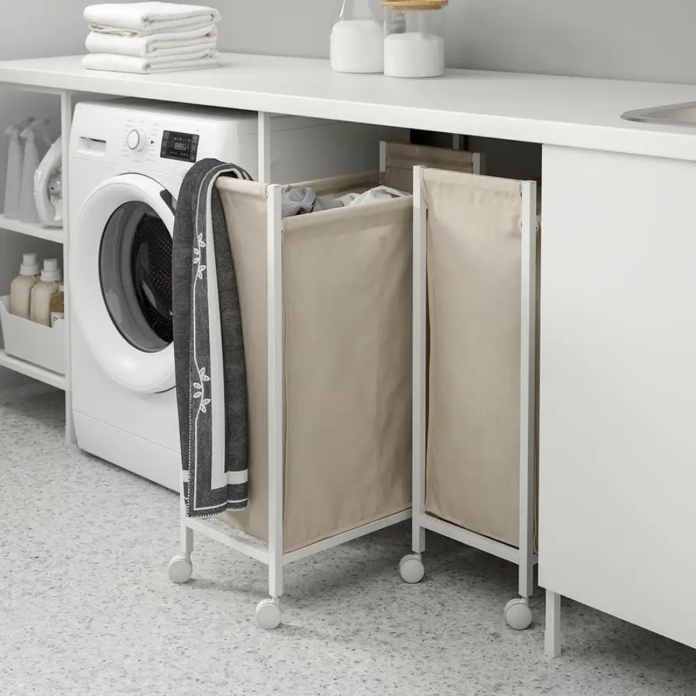ENHET Slimline Laundry bin with casters. IKEA Storage Must-Haves