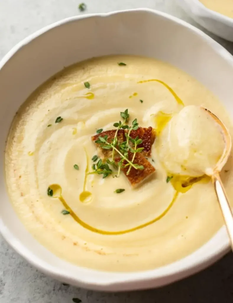 Easy Creamy Cauliflower Soup