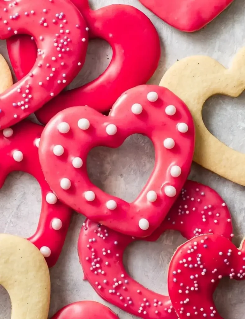 Gluten-free Valentine’s Day Heart Shortbread Cookies
