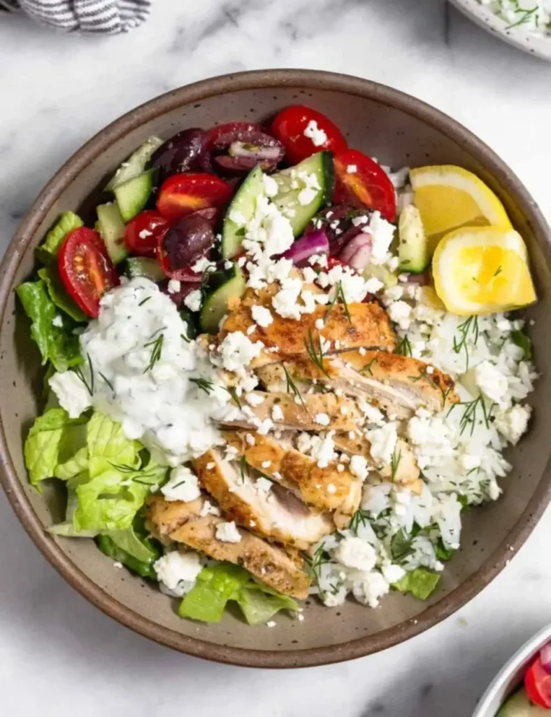 Greek Chicken Bowls (Great for Meal Prep). Grain Bowl Recipes