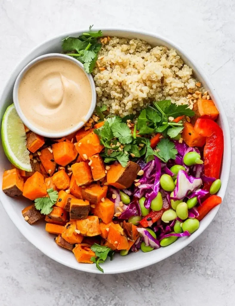 Healthy Thai Coconut Quinoa Bowls. Grain Bowl Recipes