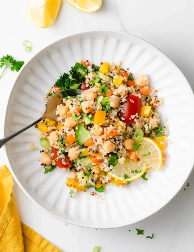 Lemon Quinoa & Chickpea Salad