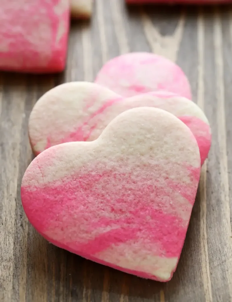 Marbled Valentine Sugar Cookies. Valentine’s Day Cookie Recipes