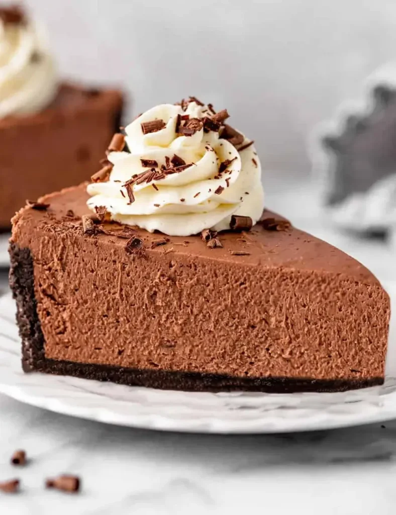 No Bake Chocolate Cheesecake. No-Bake Valentine's Day Desserts