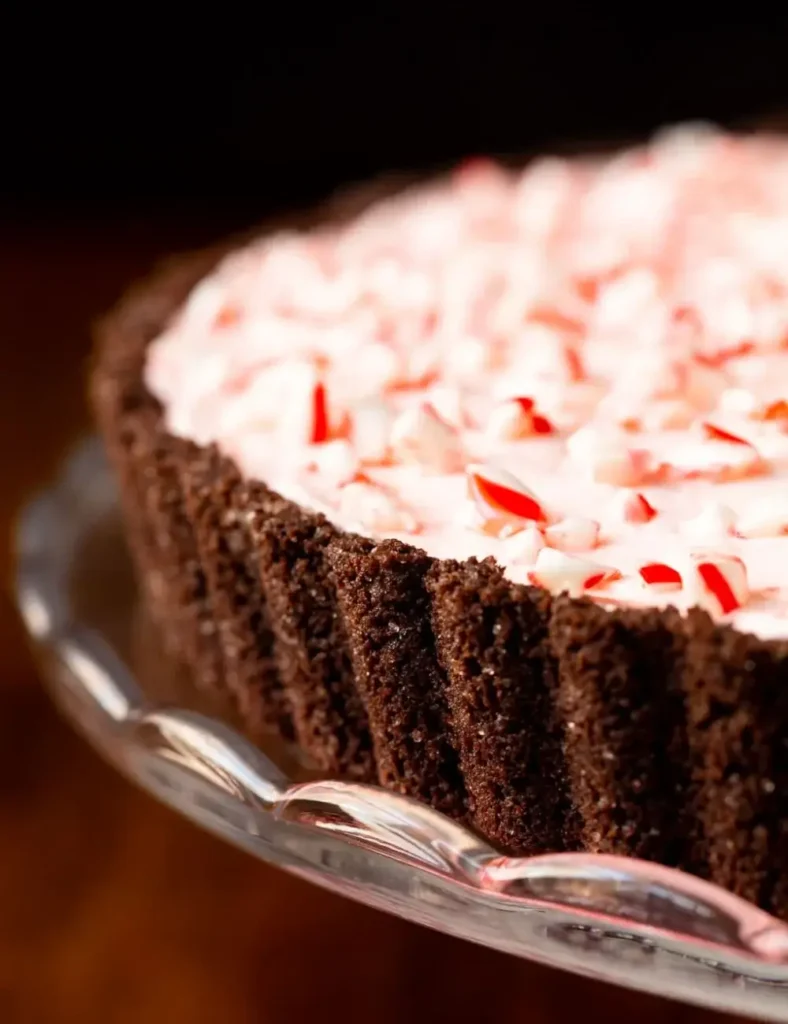 Peppermint Candy Cane Tart. Christmas Peppermint Desserts