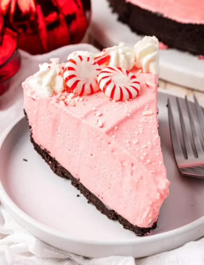 Peppermint Cheesecake. Christmas Peppermint Desserts