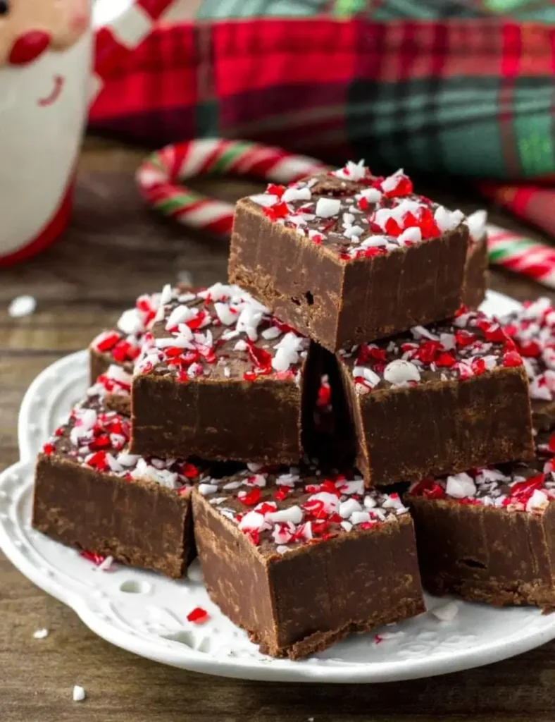 Peppermint Fudge (Easy Fudge Recipe)