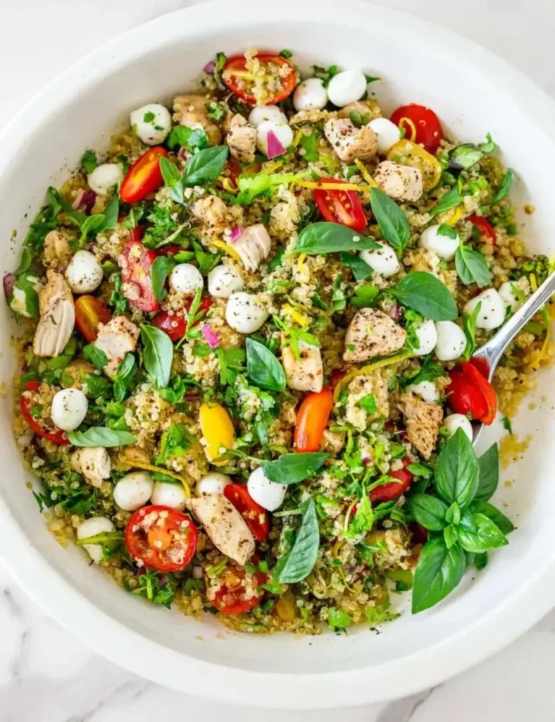 Protein-Packed Chicken Quinoa Salad. QUINOA SALAD RECIPES