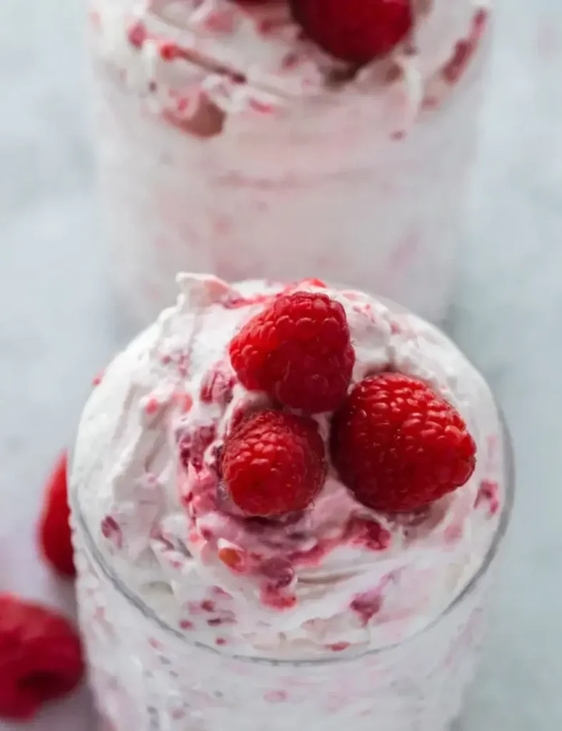 Raspberry Fool. No-Bake Valentine's Day Desserts