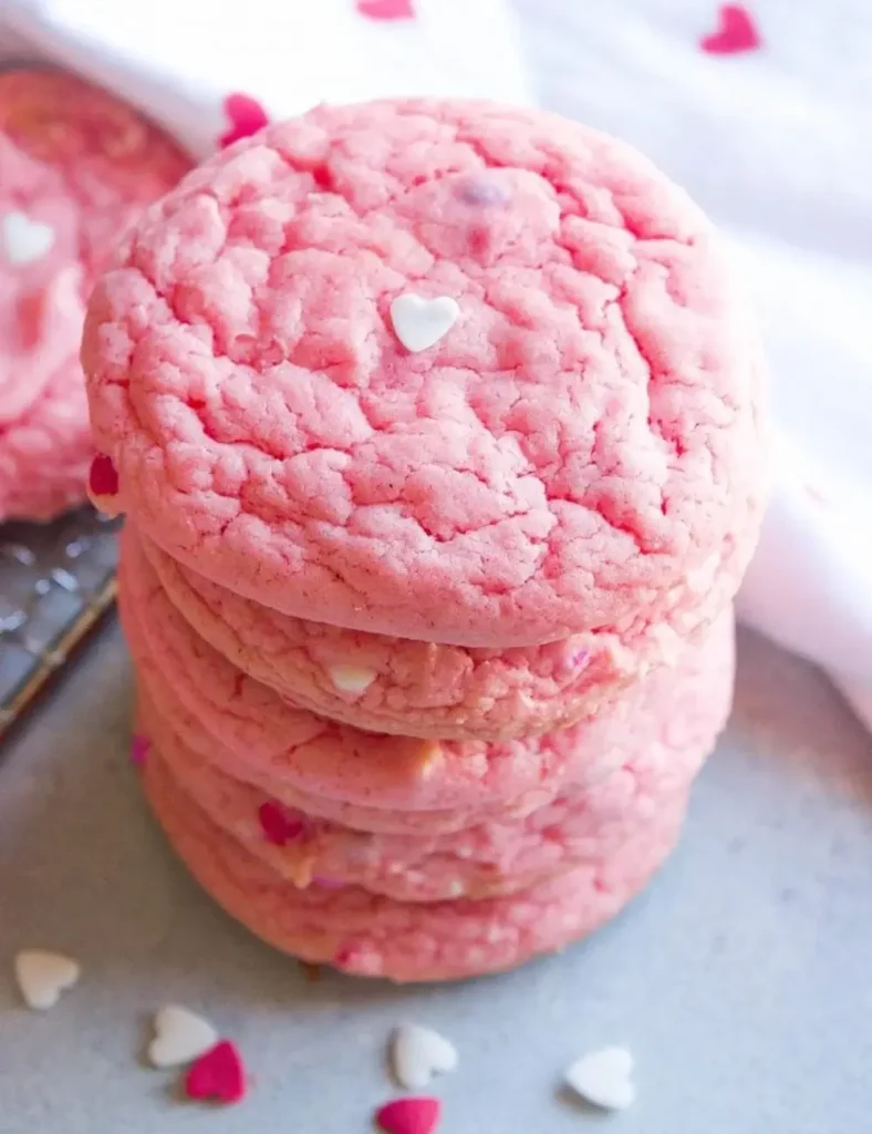 Valentine’s Day Cake Mix Cookies