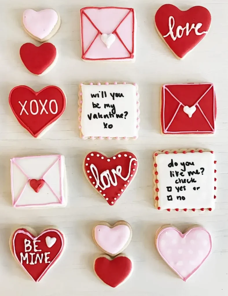 Valentine’s Day Sugar Cookies with Royal Icing