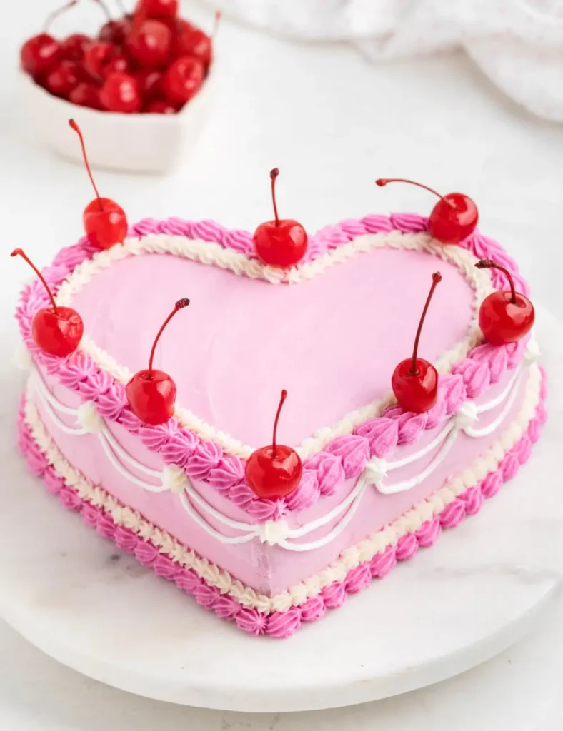 Vintage Heart Cake