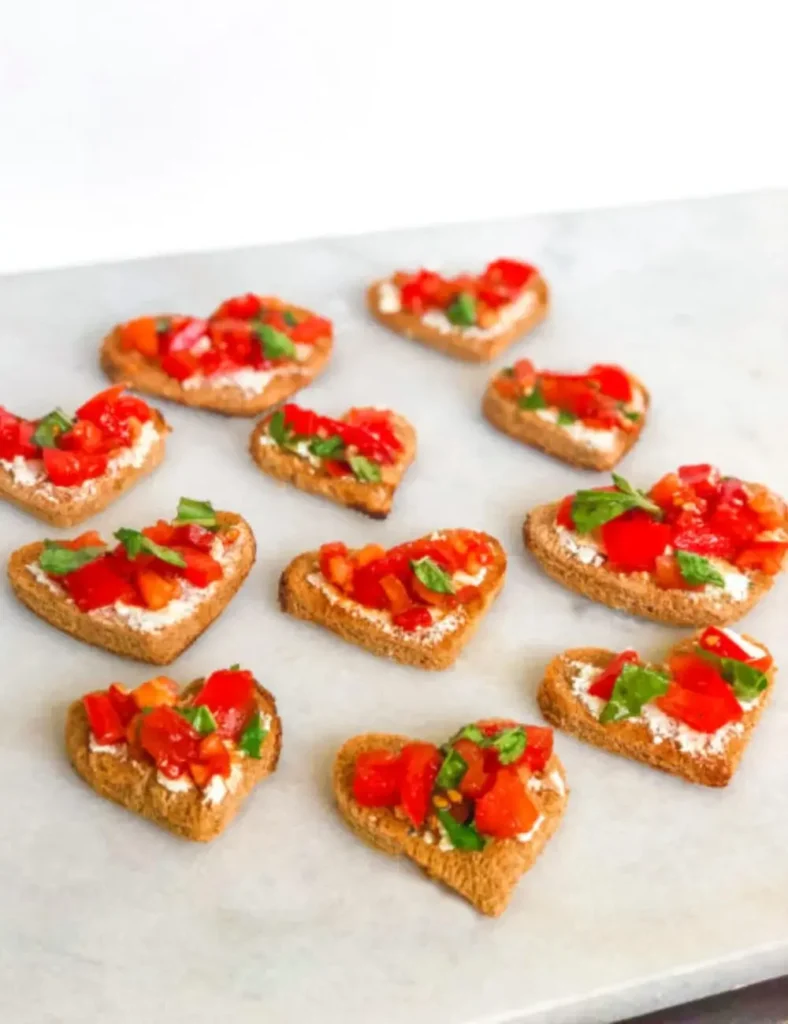 Bruschetta Hearts