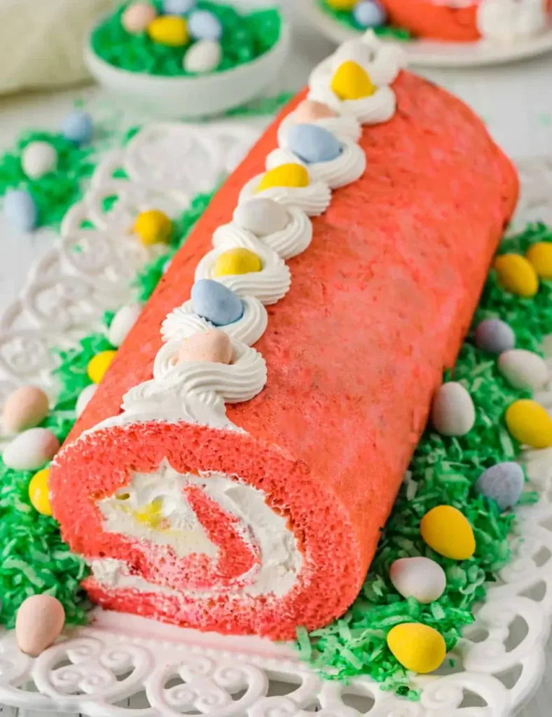 Easter Cake Roll. Easter Cake Recipes