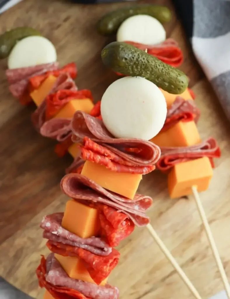 Easy Charcuterie Skewers Appetizers. valentine's day appetizers