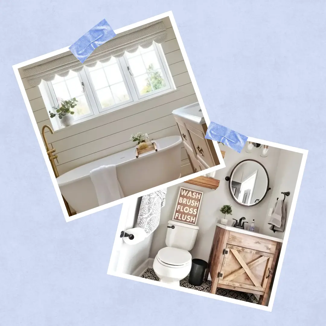 FARMHOUSE BATHROOM DECOR IDEAS (2)