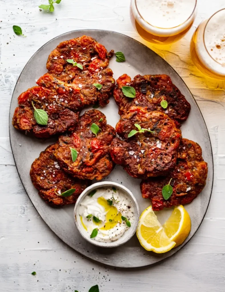 Greek tomato fritters