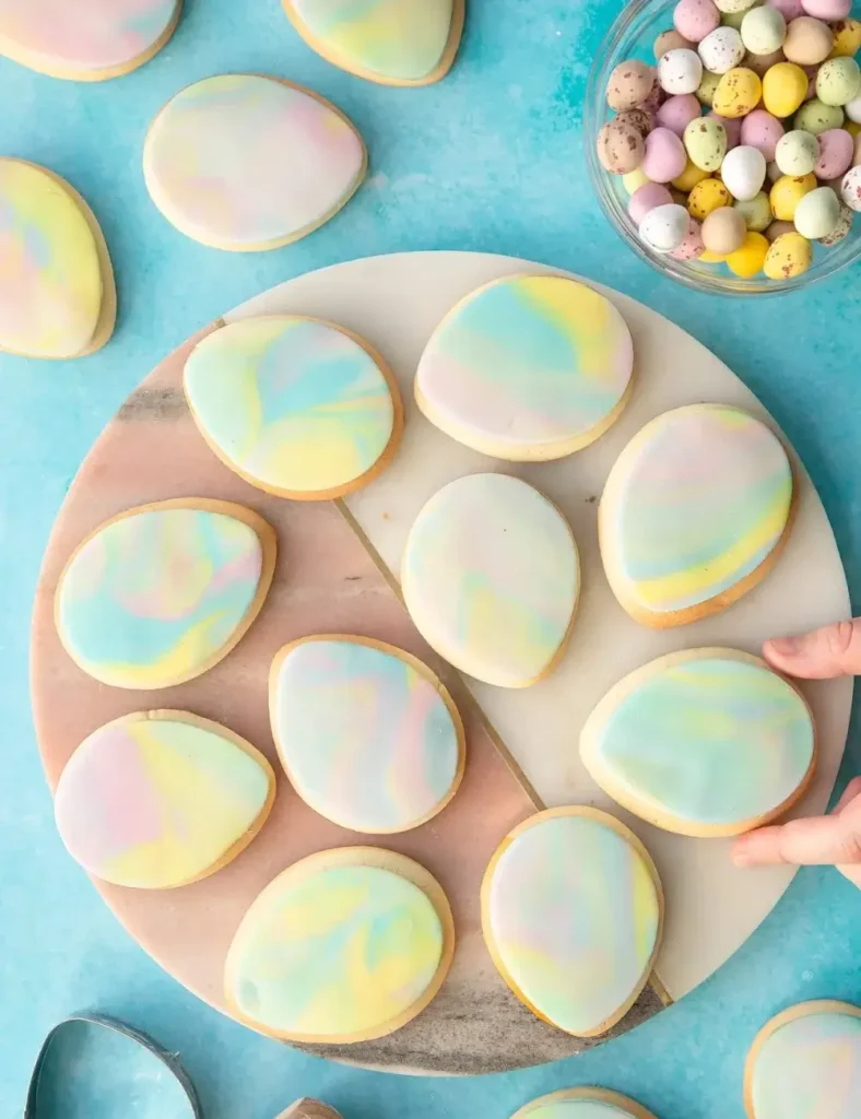 Marbled Easter Cookies