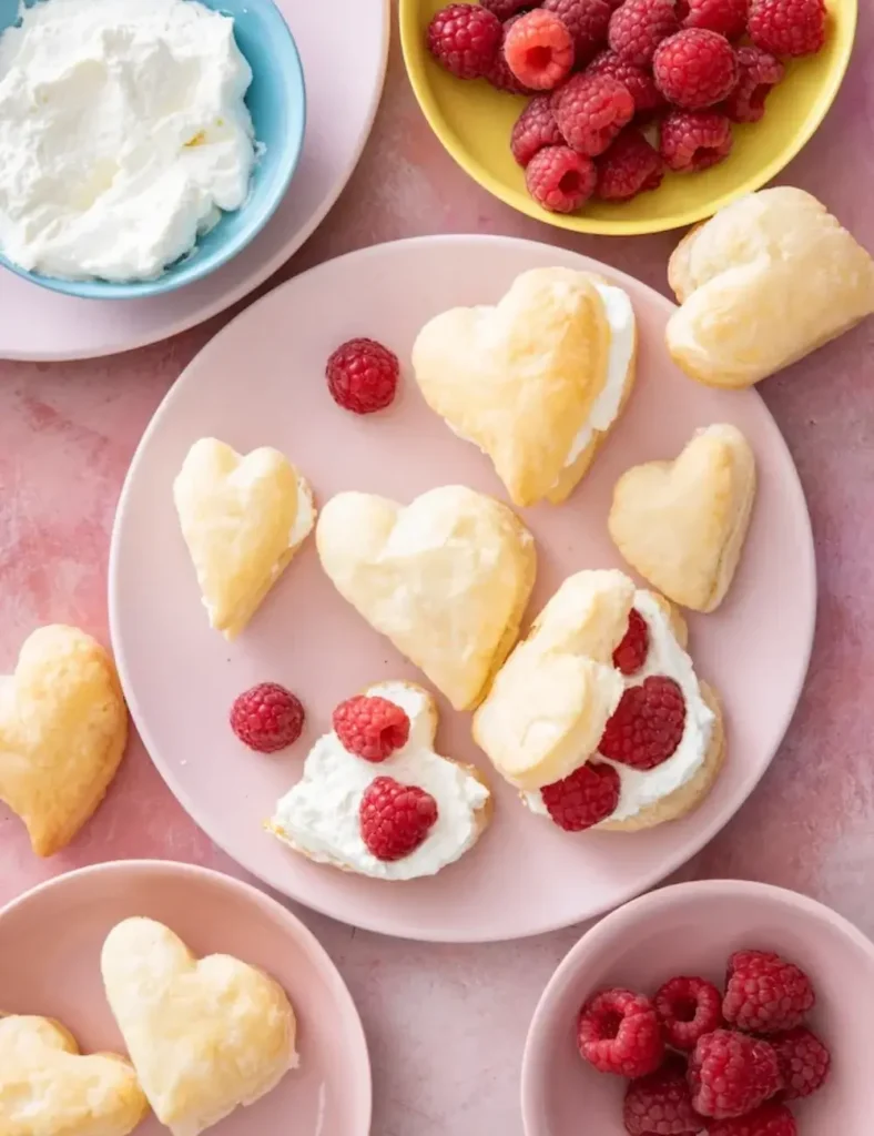 Puff Pastry Berry Hearts