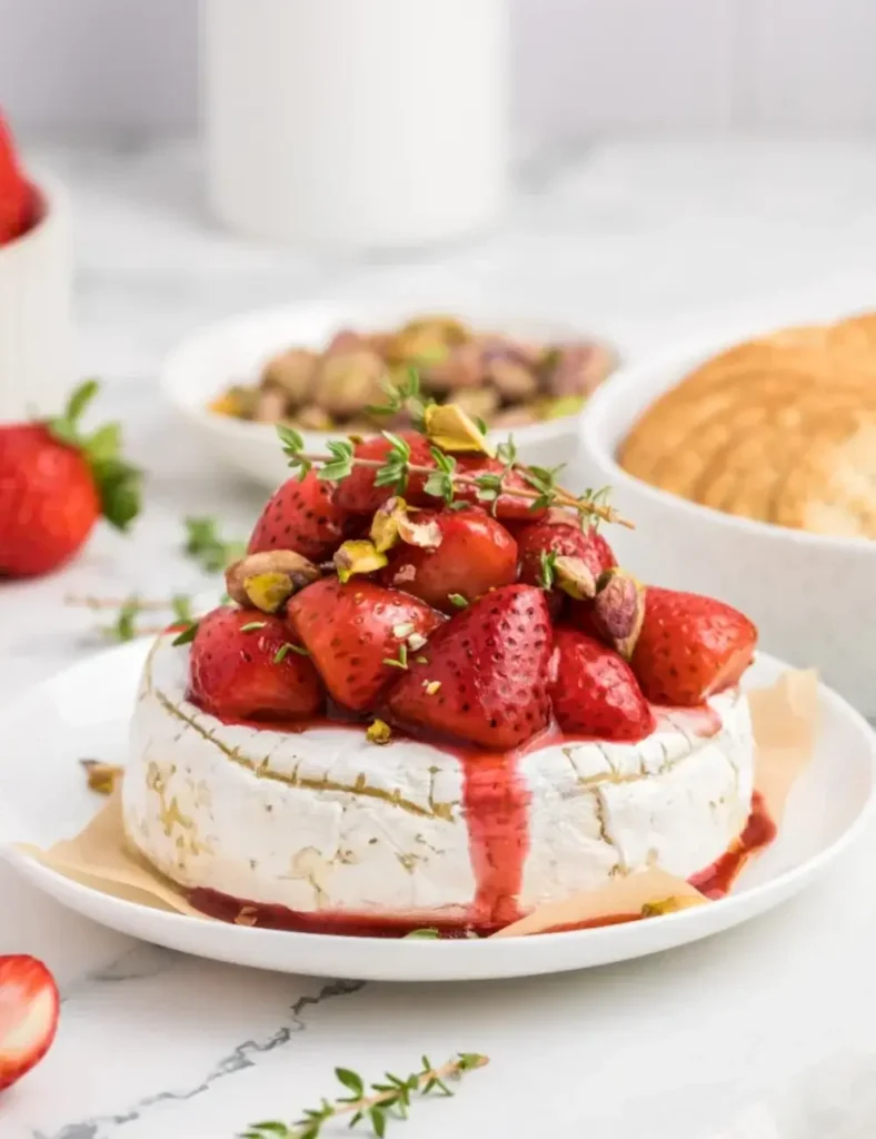 Roasted Strawberry Baked Brie
