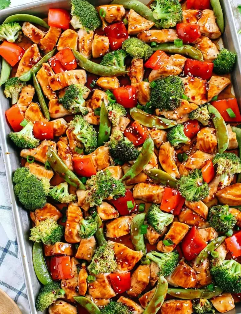 Sheet Pan Sesame Chicken and Veggies