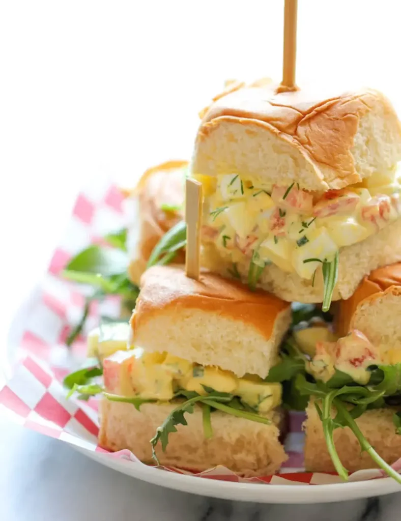 Skinny Egg Salad Sliders. slider recipes