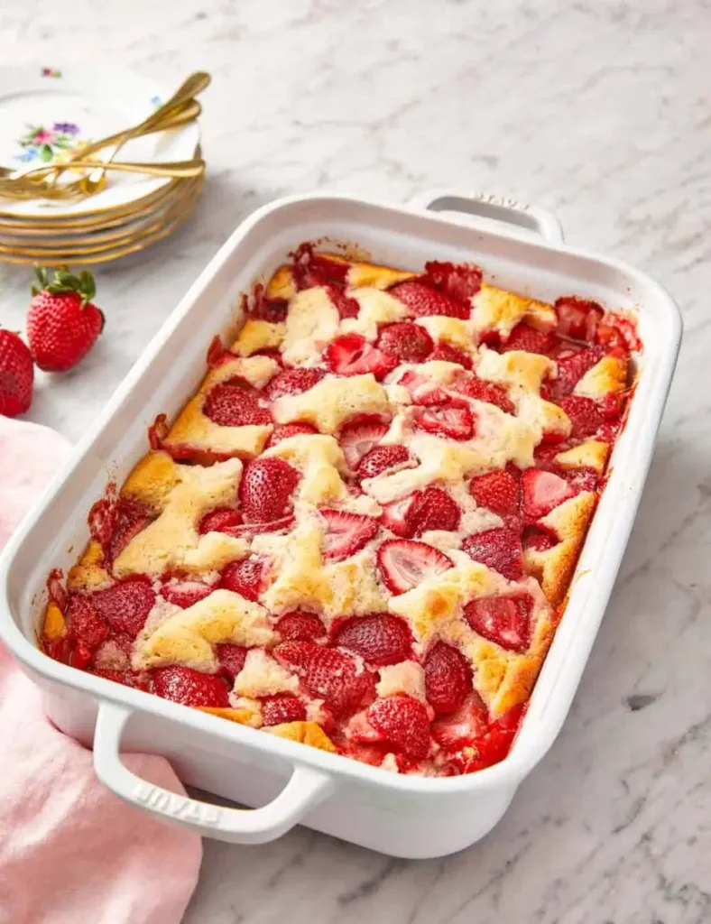 Strawberry Cobbler. Strawberry Dessert Recipes