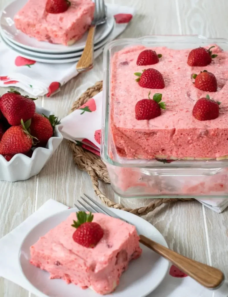 Strawberry Jello Salad Dessert. Strawberry Dessert Recipes
