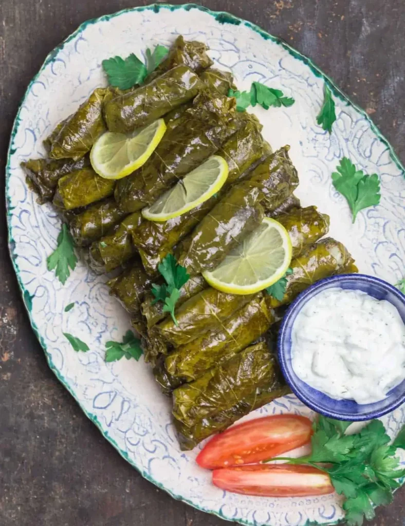 Stuffed Grape Leaves (Dolmas). Greek Side Dishes