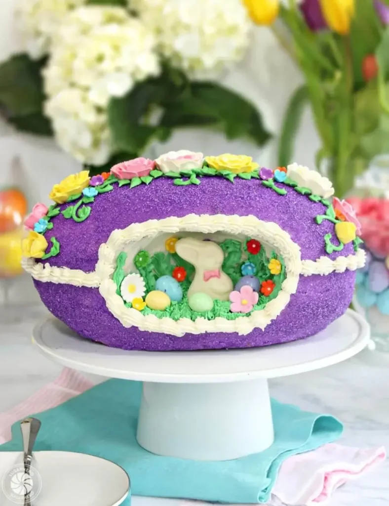 Sugar Easter Egg Cake. Easter Cake Recipes